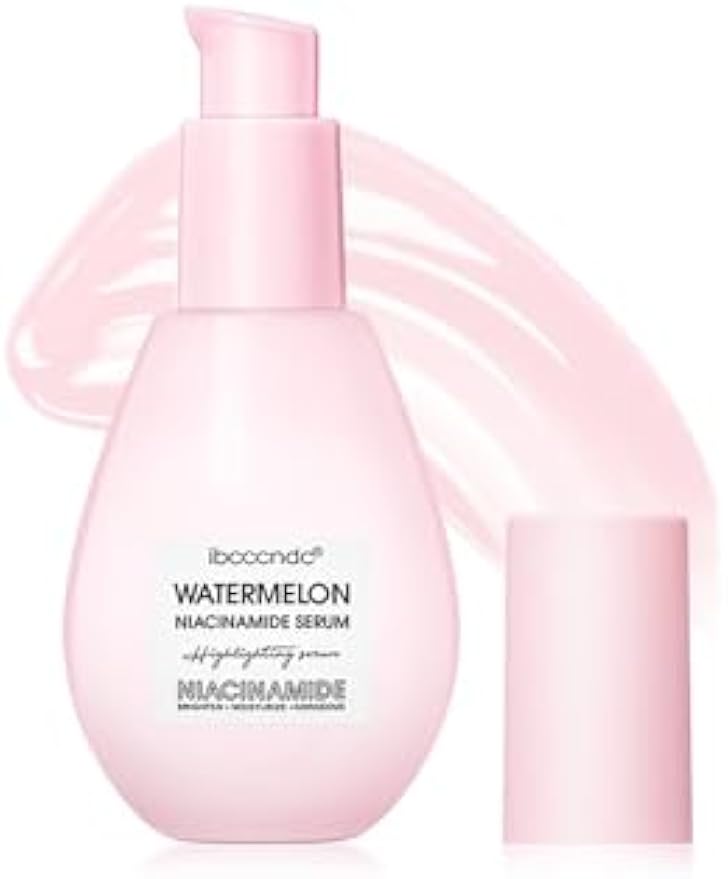 Essence Glow Serum Primer Watermelon,Niacinamide Hyaluronic Acid Moisturize Serum.