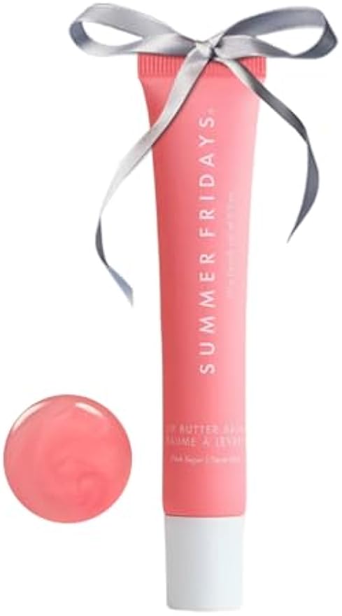 Summer Fridays Tinted Lip Butter Balm - Conditioning Lip Balm for Instant Moisture, Shine & Hydration - Sheer-Tinted, Soothing Skincare - Pink Sugar (.5 Oz)