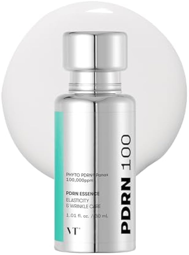 VT COSMETICS PDRN 100 Essence, Intensive Glow Serum, 100,000ppm PDRN, Skin Restoration & Plumping, Hydrating & Moisturizing, Firming, Fine Lines, Korean Skincare 1.01 fl. Oz.