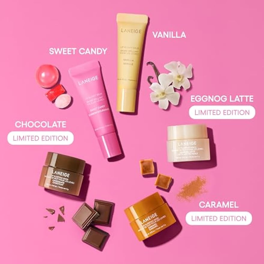 Laneige Skincare & Lip Care Holiday Gift Sets – Lip Mask, Water Bank, Lip Glowy Balm – Beauty Essentials for Gifting & Self-Care