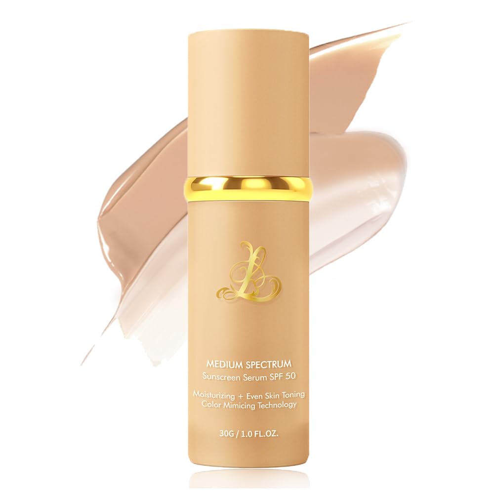 Foundation 4 in 1 - Color Changing Foundation, Medium with SPF 50, Hypoallergenic Hydrating Liquid Concealer, Long-lasting & Waterproof Natural Finish - 1.06 fl oz