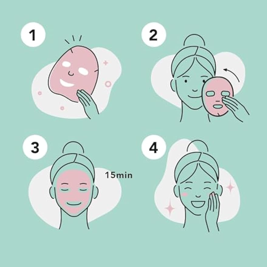 Celavi Essence Facial Sheet Face Mask Variety Set Classic Authentic Korean Moisturizing Skincare (12-Packs)