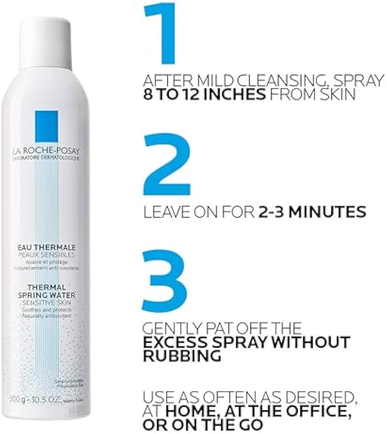La Roche-Posay Thermal Spring Water, Face Mist Hydrating Spray with Antioxidants to Hydrate and Soothe Skin, Facial Spray