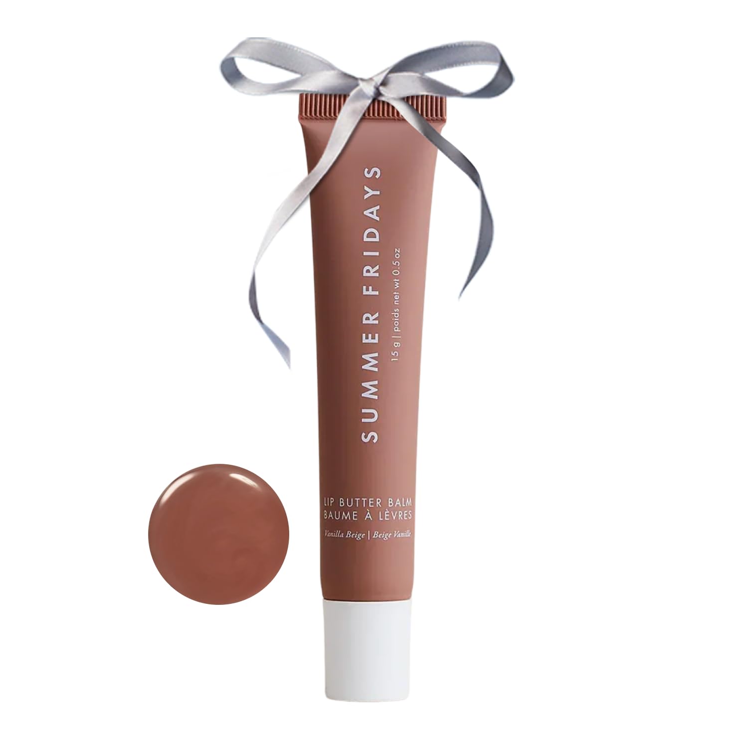 Summer Fridays Tinted Lip Butter Balm - Conditioning Lip Balm for Instant Moisture, Shine & Hydration - Sheer-Tinted, Soothing Skincare - Pink Sugar (.5 Oz)