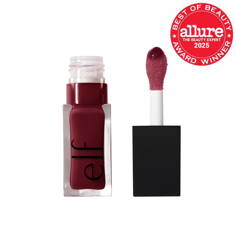 e.l.f. Glow Reviver Lip Oil, Nourishing Tinted Lip Oil For A High-shine Finish, Infused With Jojoba Oil, Cruelty-free, Jam Session