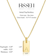 Stocking Stuffers Initial Necklaces for Women 14K Gold Plated Letter Necklace Dainty Name Pendant Necklace Personalized Christmas Gifts for Women Trendy Gold Jewelry