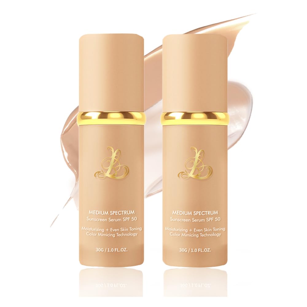 Foundation 4 in 1 - Color Changing Foundation, Medium with SPF 50, Hypoallergenic Hydrating Liquid Concealer, Long-lasting & Waterproof Natural Finish - 1.06 fl oz