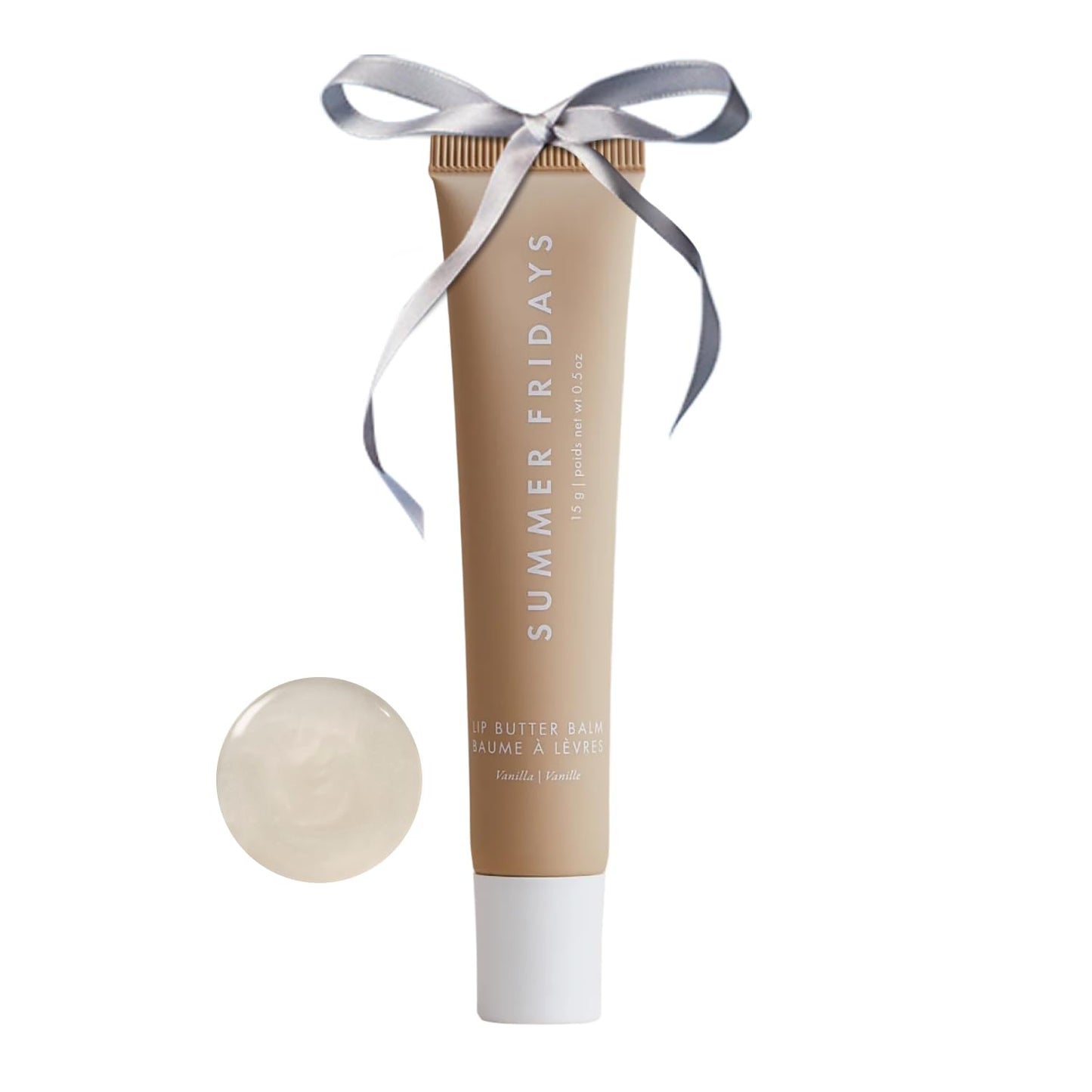 Summer Fridays Tinted Lip Butter Balm - Conditioning Lip Balm for Instant Moisture, Shine & Hydration - Sheer-Tinted, Soothing Skincare - Pink Sugar (.5 Oz)