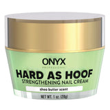 Onyx Professional Hard as Hoof Nail Strengthening Cream, Cherry Almond Scent - Made in USA, Nail Growth & Conditioning Cuticle Cream Stops Splits, Chips, Cracks & Strengthens Nails, 1 oz