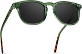 WMP Eyewear - Men's Polarized Modern Rounded Square Sunglasses