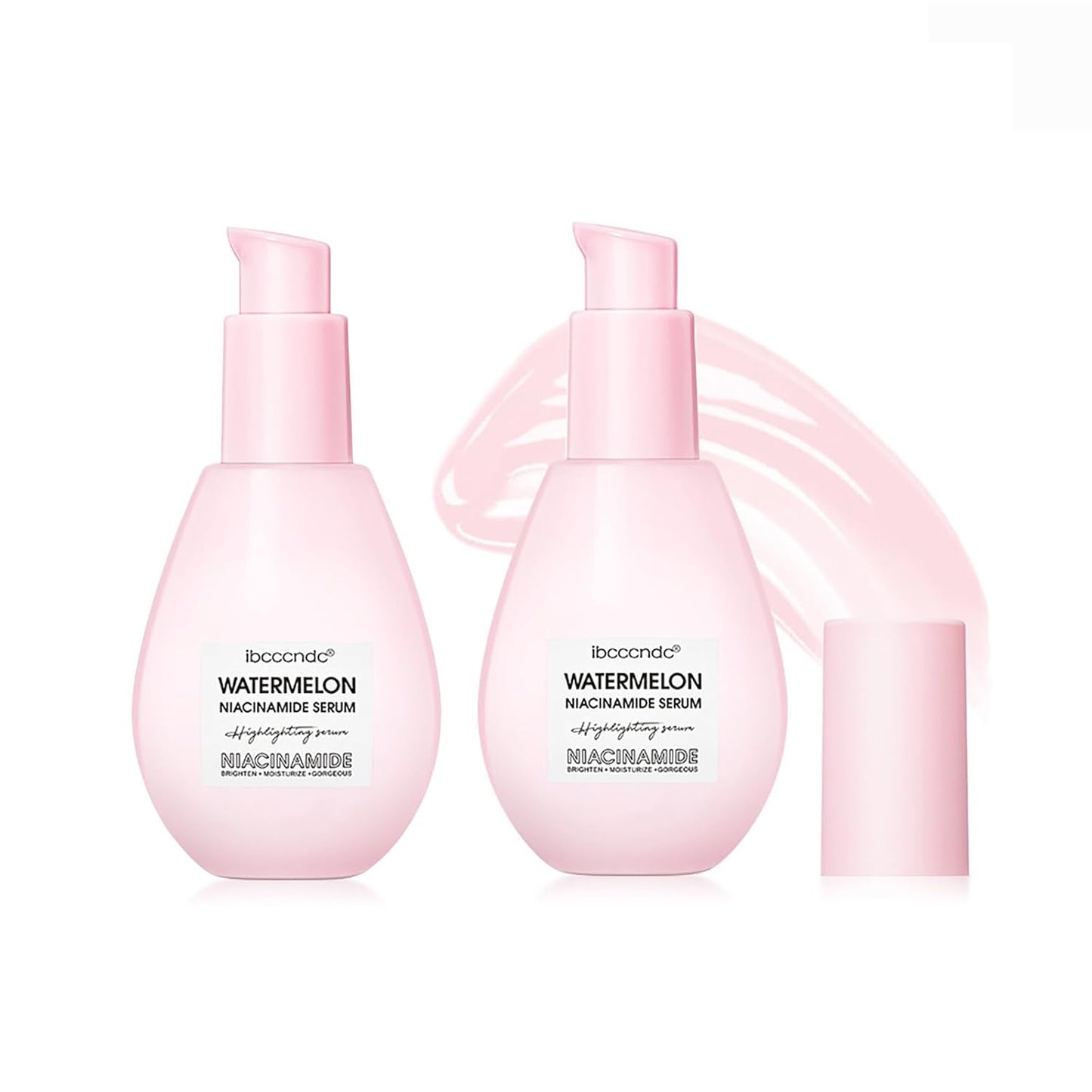 Essence Glow Serum Primer Watermelon,Niacinamide Hyaluronic Acid Moisturize Serum.