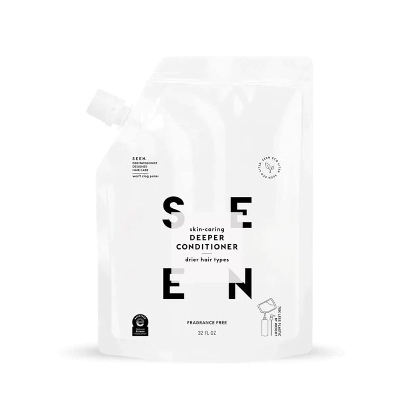 SEEN Deeper Conditioner - Scented - Non-Comedogenic & Hair Conditioner- Dermatologist-Developed - Safe for Sensitive & Acne Prone Skin