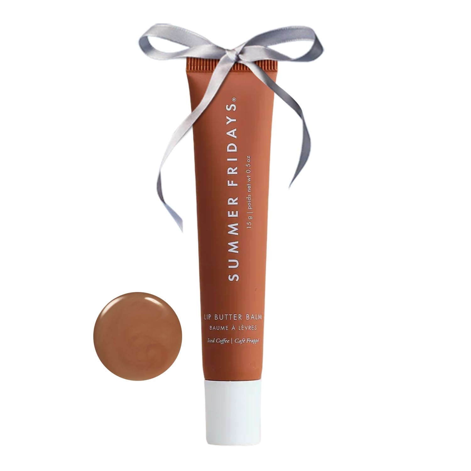 Summer Fridays Tinted Lip Butter Balm - Conditioning Lip Balm for Instant Moisture, Shine & Hydration - Sheer-Tinted, Soothing Skincare - Pink Sugar (.5 Oz)