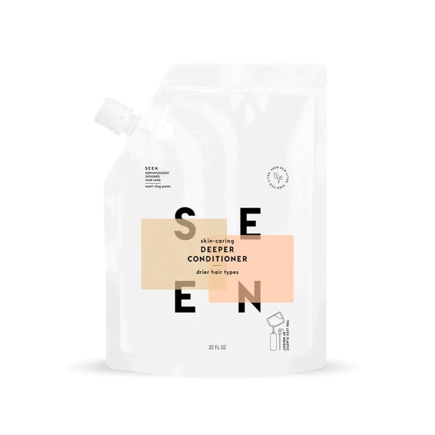 SEEN Deeper Conditioner - Scented - Non-Comedogenic & Hair Conditioner- Dermatologist-Developed - Safe for Sensitive & Acne Prone Skin