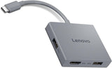 Lenovo – USB-C 7-in-1 Hub – Computer Networking Laptop Accessory – Laptop Docking Station - 4K via HDMI, 3 USB-A devices, 2 SD/TF Card Readers USB-C Power Pass Through