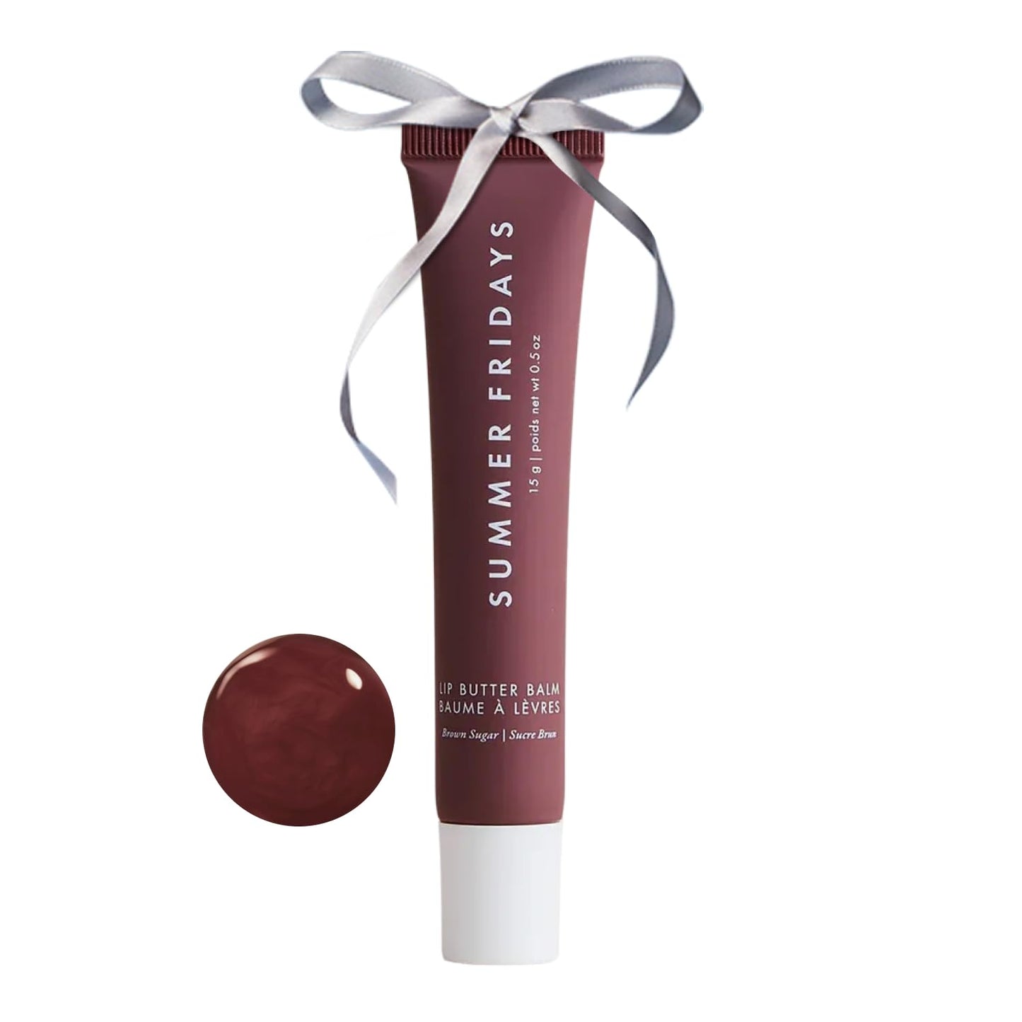 Summer Fridays Tinted Lip Butter Balm - Conditioning Lip Balm for Instant Moisture, Shine & Hydration - Sheer-Tinted, Soothing Skincare - Pink Sugar (.5 Oz)