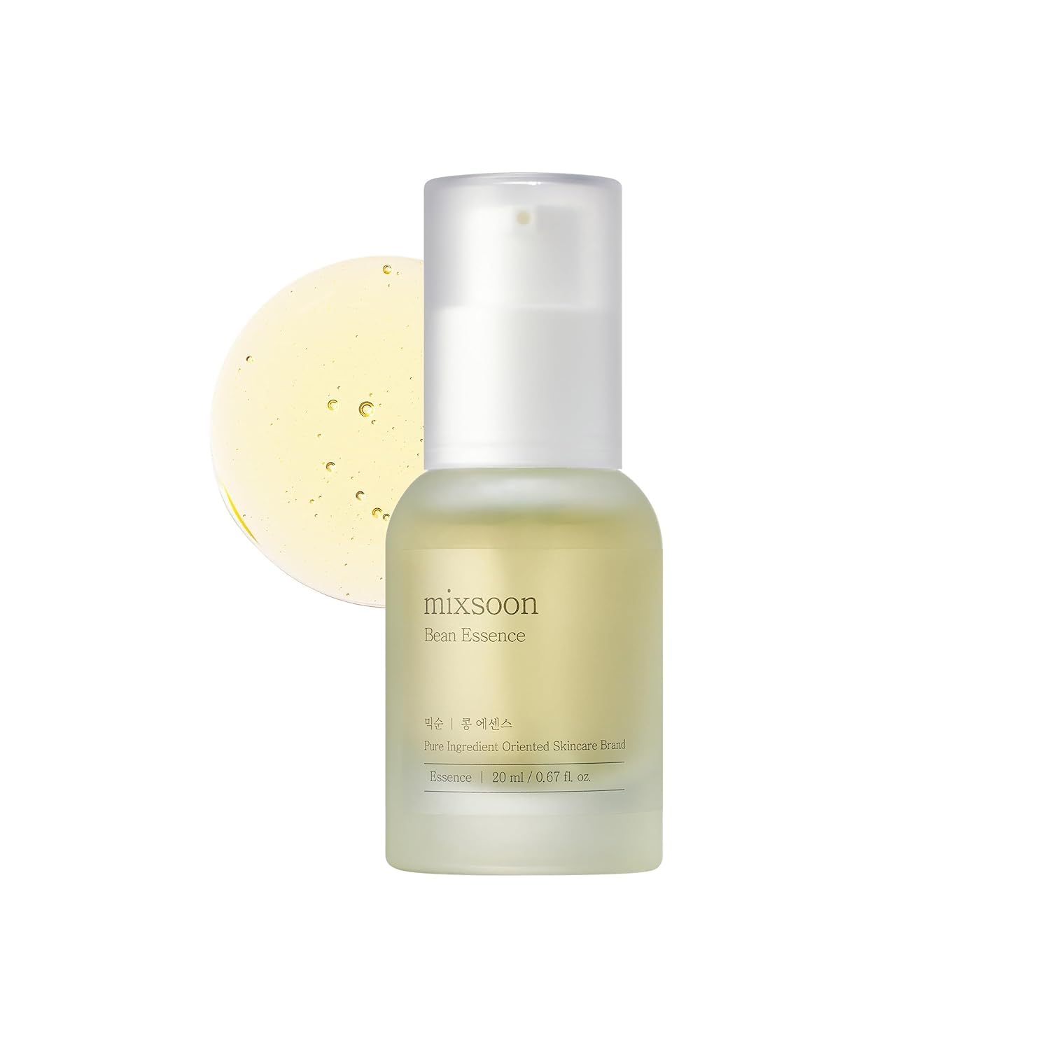 mixsoon Bean Essence-Exfoliating, Hydrating, Fermented Bean Extract, Gentle Formula for Smooth Skin 50ml / 1.69 fl.oz. Korean Glass Skin Care