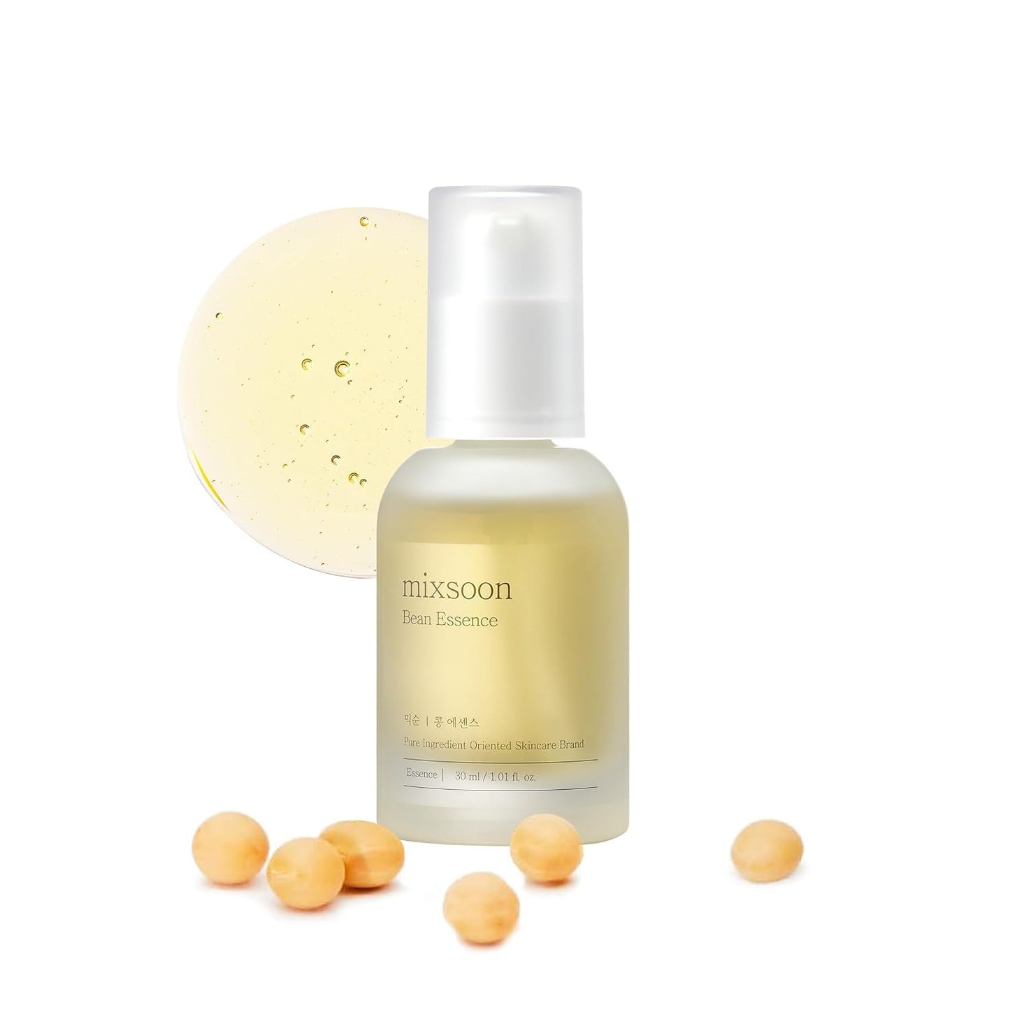 mixsoon Bean Essence-Exfoliating, Hydrating, Fermented Bean Extract, Gentle Formula for Smooth Skin 50ml / 1.69 fl.oz. Korean Glass Skin Care