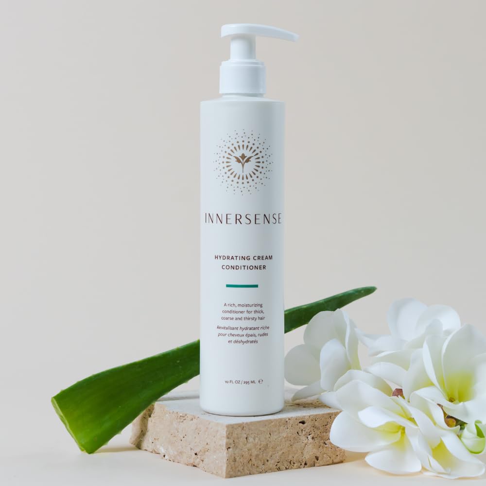 INNERSENSE Organic Beauty - Natural Hydrating Cream Conditioner | Non-Toxic, Cruelty-Free, Clean Haircare (10oz)