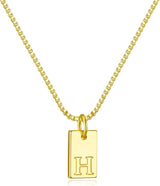 Stocking Stuffers Initial Necklaces for Women 14K Gold Plated Letter Necklace Dainty Name Pendant Necklace Personalized Christmas Gifts for Women Trendy Gold Jewelry
