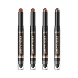 LANGMANNI 8Colors Dual-Ended Cream Eyeshadow Stick Set – Silky Smooth, Waterproof & Transfer-Proof, Built-in Blender Brush, All-Day Matte & Shimmer Wear Eye Makeup(#A)