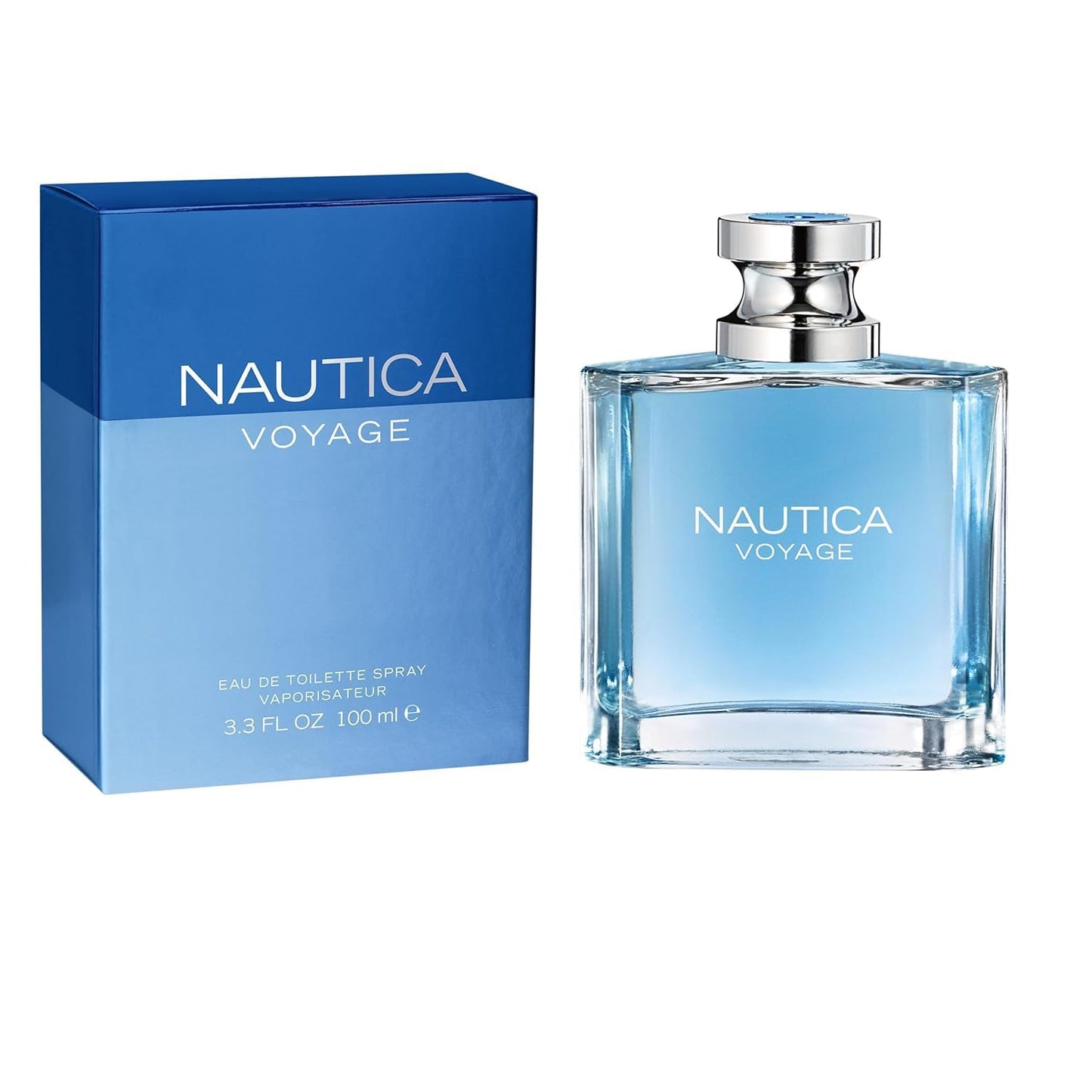 Nautica Eau De Toilette, Cologne and Fragrance For Men, Fresh, Romantic, Fruity Scent Woody, Aquatic Notes of Ap, Water Lotus, Cedarwood, and Musk Ideal Day Wear, Long Lasting 3.3Fl oz