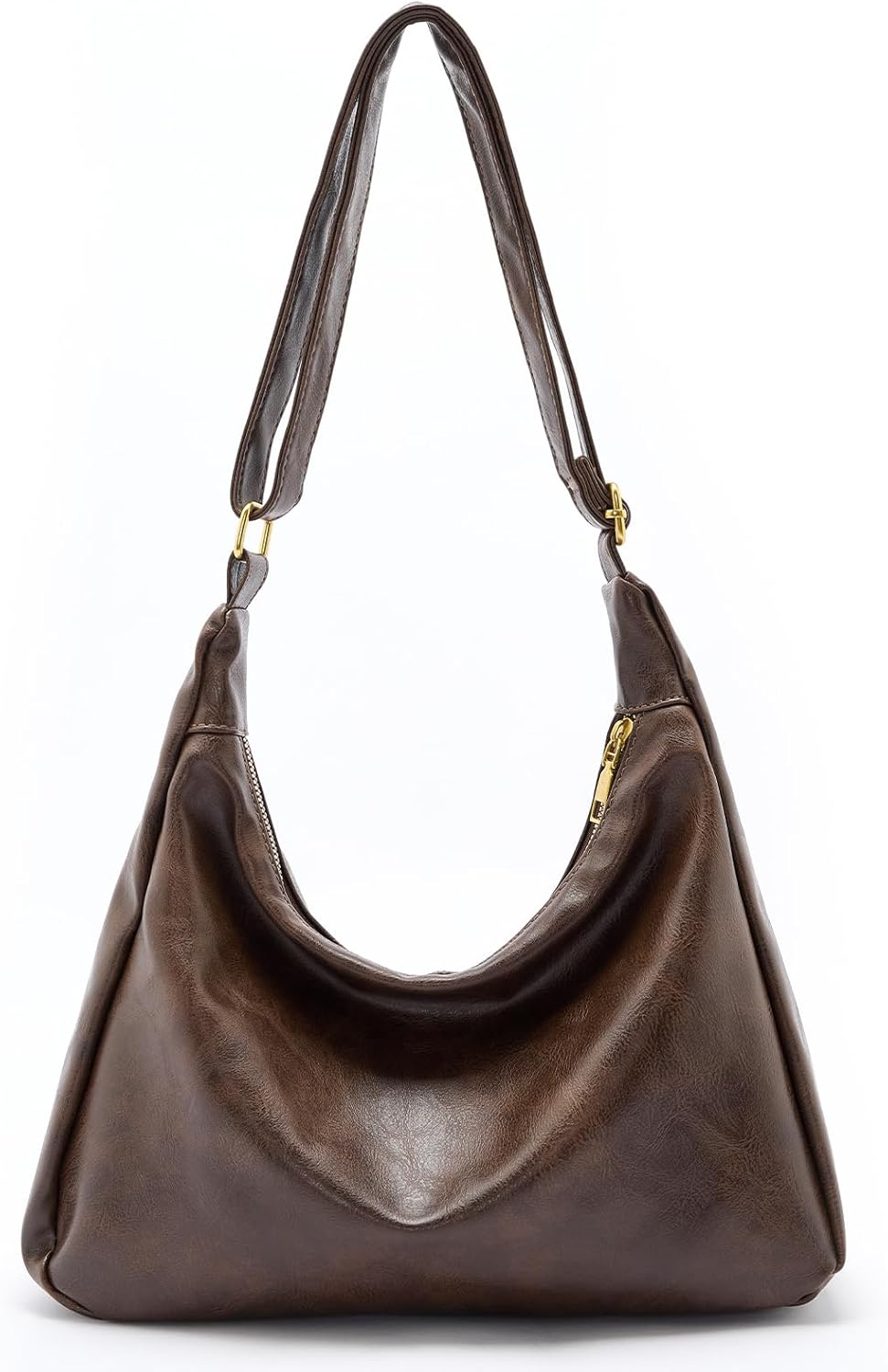 celestina Hobo Bags for Women, Ultra Soft Foldable  Leather Shoulder Handbag, Stylish Slouchy Tote Purses
