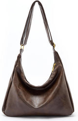 celestina Hobo Bags for Women, Ultra Soft Foldable  Leather Shoulder Handbag, Stylish Slouchy Tote Purses