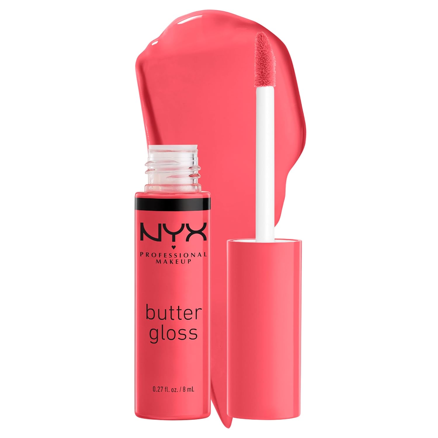 PROFESSIONAL MAKEUP Butter Gloss, Non-Sticky Lip Gloss - Sugar Glass ,Clear