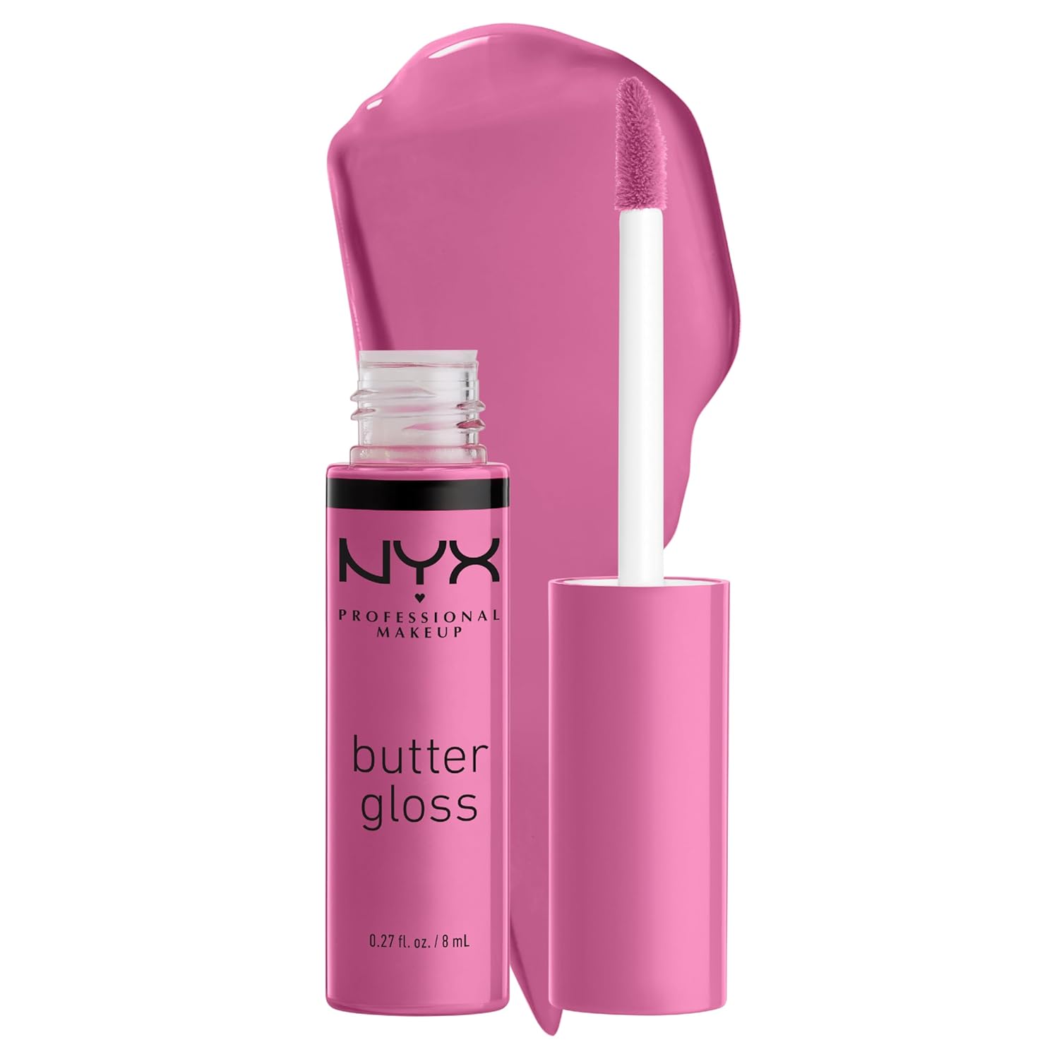 PROFESSIONAL MAKEUP Butter Gloss, Non-Sticky Lip Gloss - Sugar Glass ,Clear