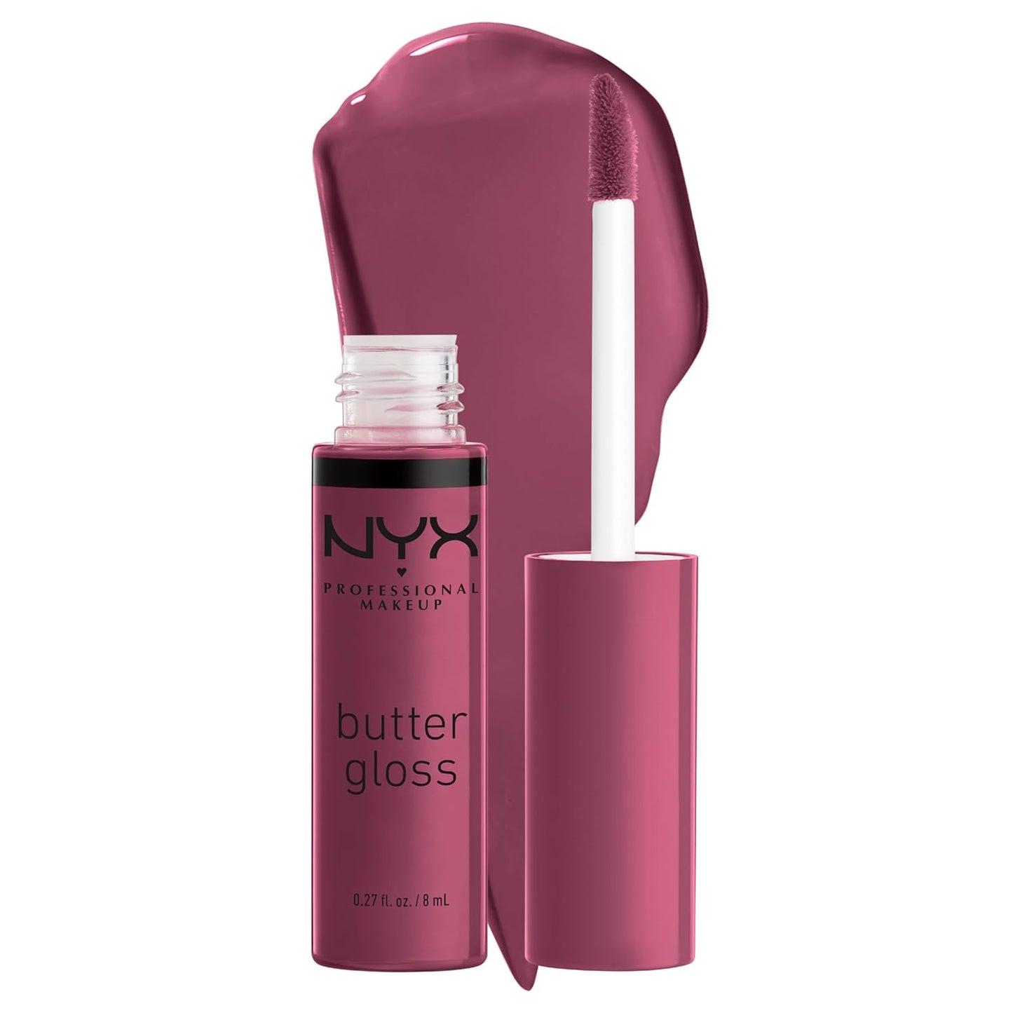 PROFESSIONAL MAKEUP Butter Gloss, Non-Sticky Lip Gloss - Sugar Glass ,Clear