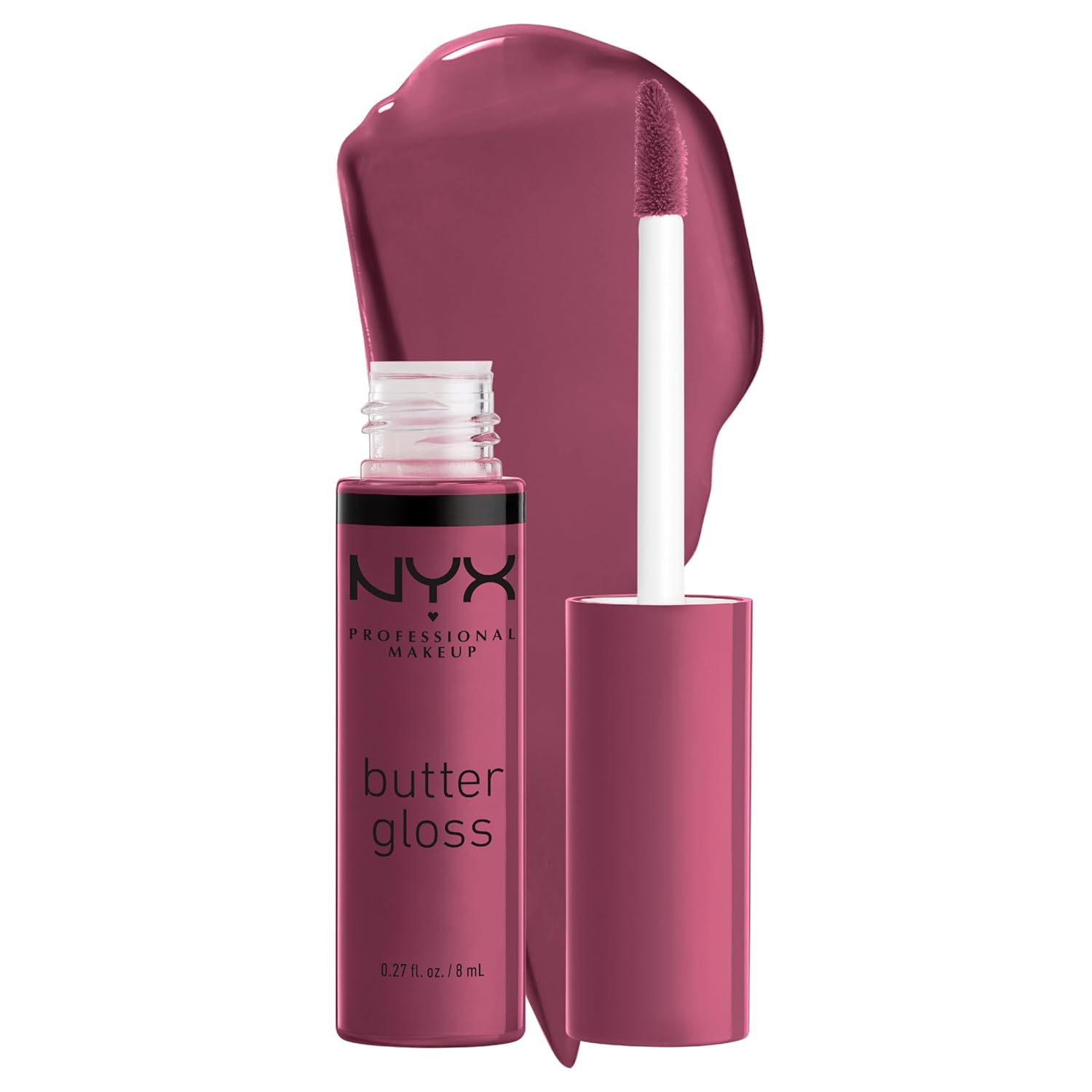 PROFESSIONAL MAKEUP Butter Gloss, Non-Sticky Lip Gloss - Sugar Glass ,Clear