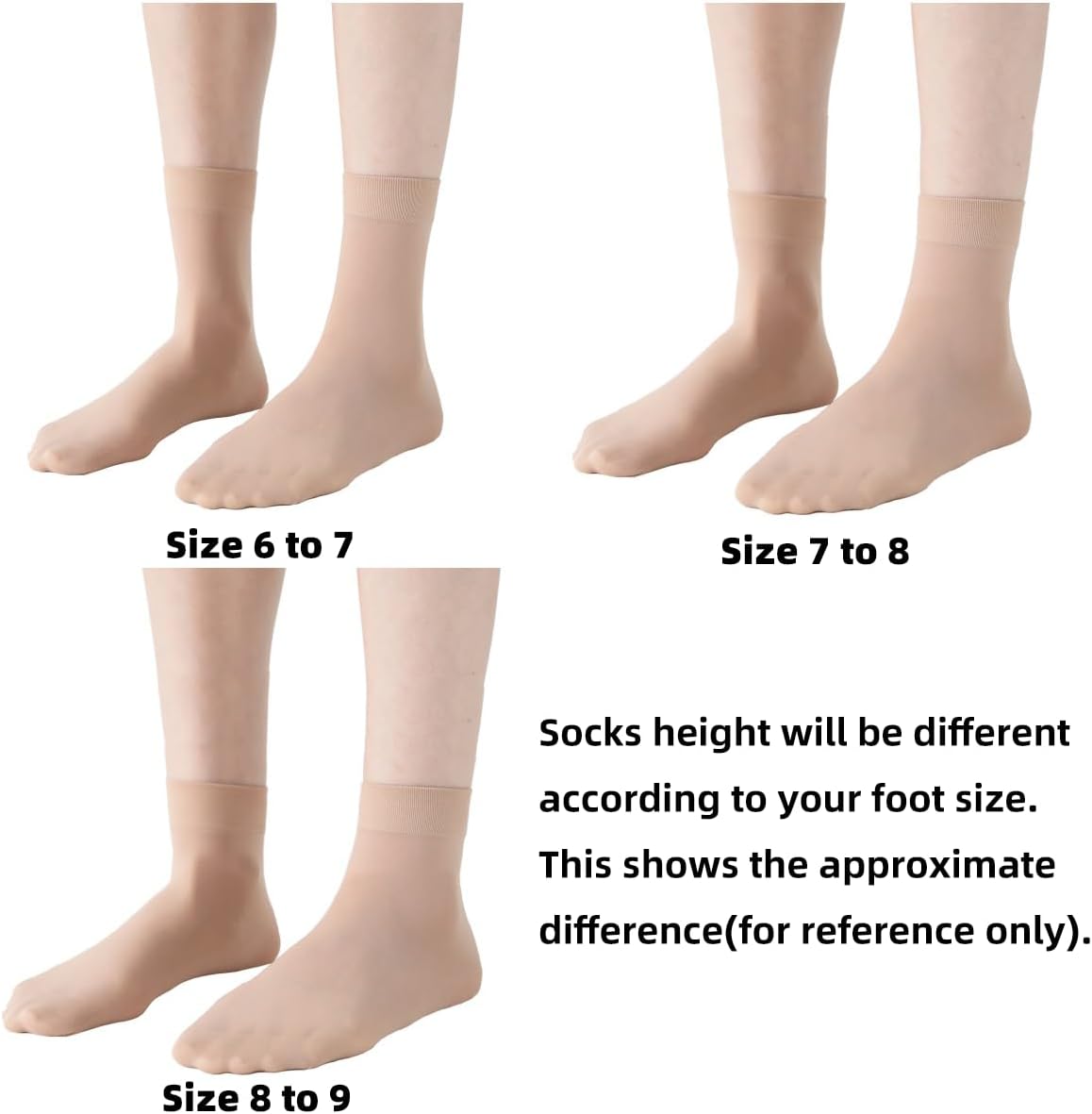 Women's 10-24 Pairs (in Gift Box) Ankle High Sheer Nylon Socks Soft Tight Hosiery with Reinforced Toe
