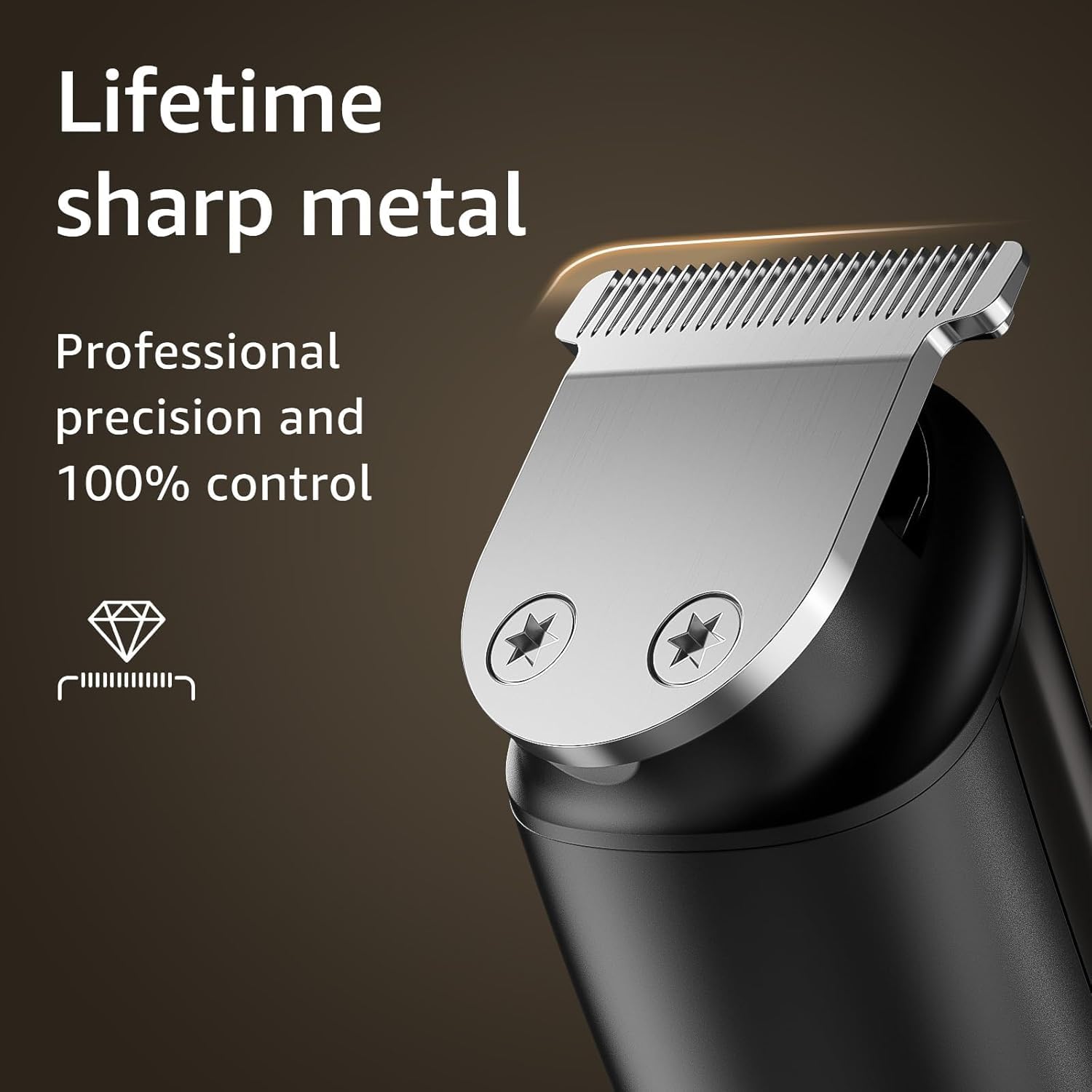 SHPAVVER Beard Trimmer for Men: Professional Barber Hair Clip - 12-in-1 Cordless Grooming Kit - Waterproof Electric with Turbo Speed & Precision Blades
