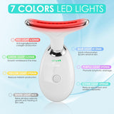 Facial Massager Face and Neck, Face  culpting Wand Tool with 7 Color - Birthday, Christmas, Mothers Day, Valentines Day Gifts for Her Women Mom Best Friend Wife Teacher (White)