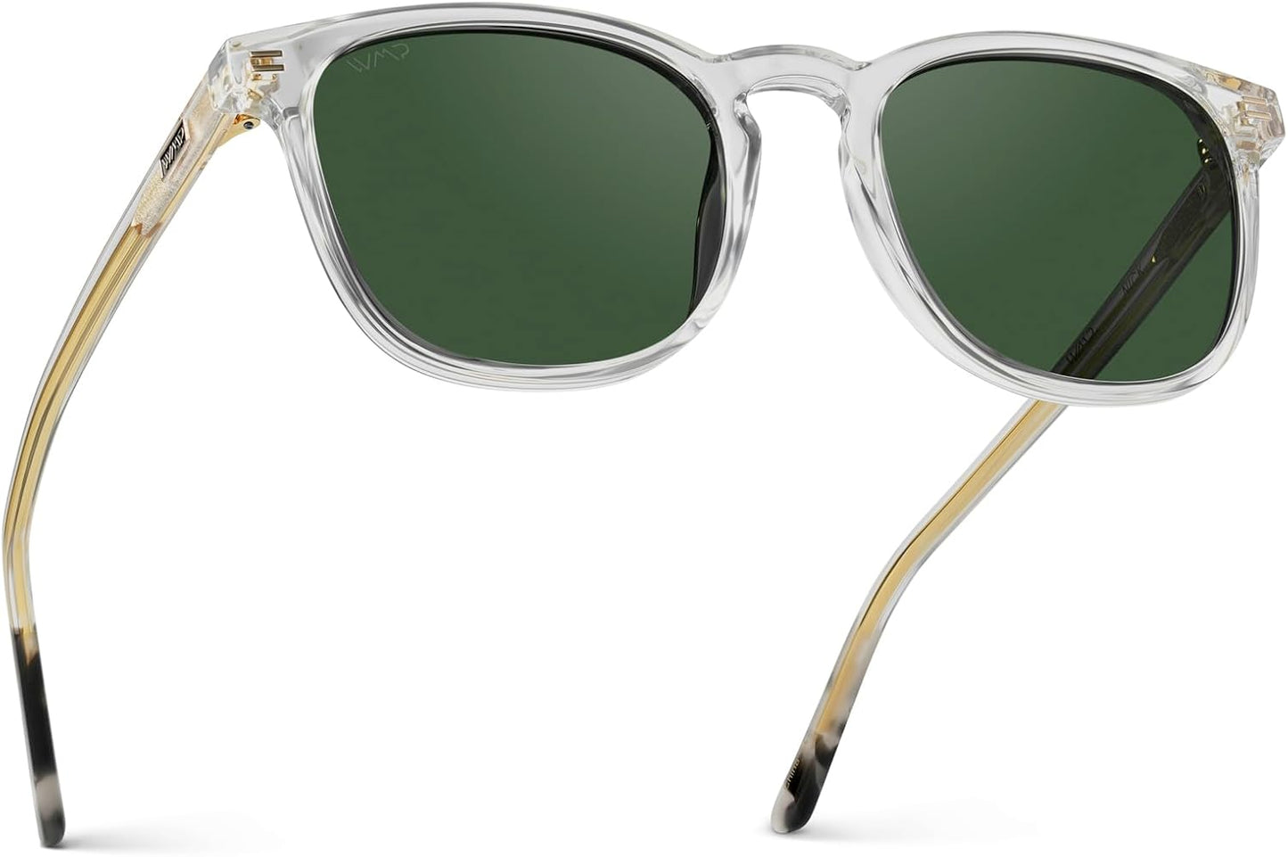 WMP Eyewear - Men's Polarized Modern Rounded Square Sunglasses