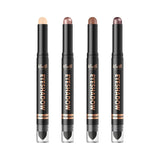 LANGMANNI 8Colors Dual-Ended Cream Eyeshadow Stick Set – Silky Smooth, Waterproof & Transfer-Proof, Built-in Blender Brush, All-Day Matte & Shimmer Wear Eye Makeup(#A)