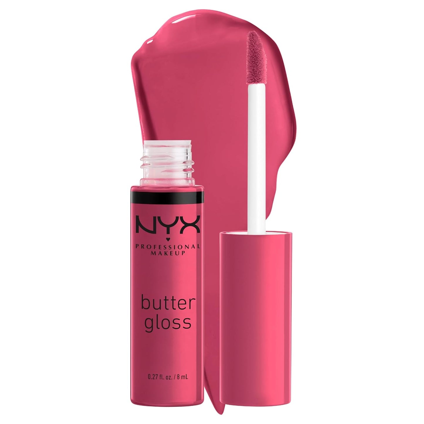 PROFESSIONAL MAKEUP Butter Gloss, Non-Sticky Lip Gloss - Sugar Glass ,Clear