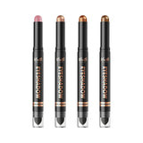 LANGMANNI 8Colors Dual-Ended Cream Eyeshadow Stick Set – Silky Smooth, Waterproof & Transfer-Proof, Built-in Blender Brush, All-Day Matte & Shimmer Wear Eye Makeup(#A)
