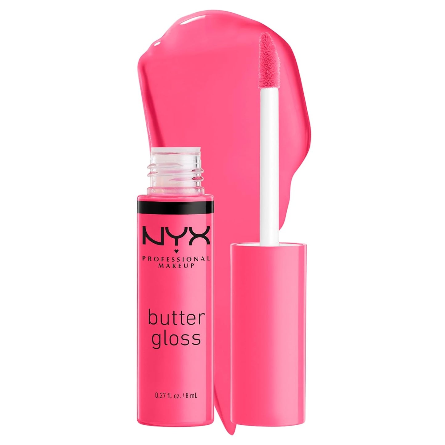 PROFESSIONAL MAKEUP Butter Gloss, Non-Sticky Lip Gloss - Sugar Glass ,Clear