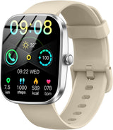 Smart Watch(Answer/Make Call), 1.91" Smartwatch for Men Women,2025 Fitness Watch with 110+ Sport Modes, Fitness Activity Tracke with Pedometer/Sleep Monitor/Heart Rate/IP68 Waterproof,for Android iOS
