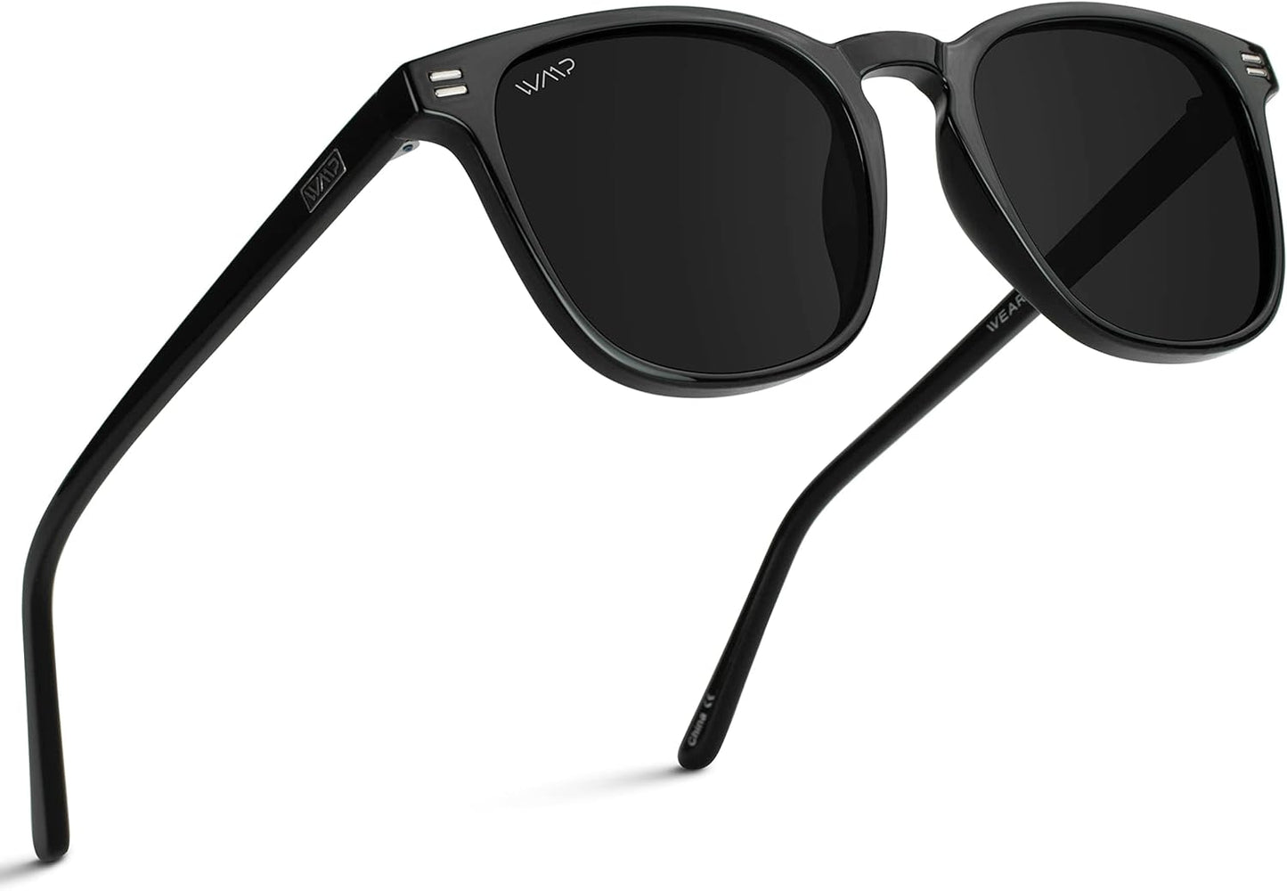 WMP Eyewear - Men's Polarized Modern Rounded Square Sunglasses