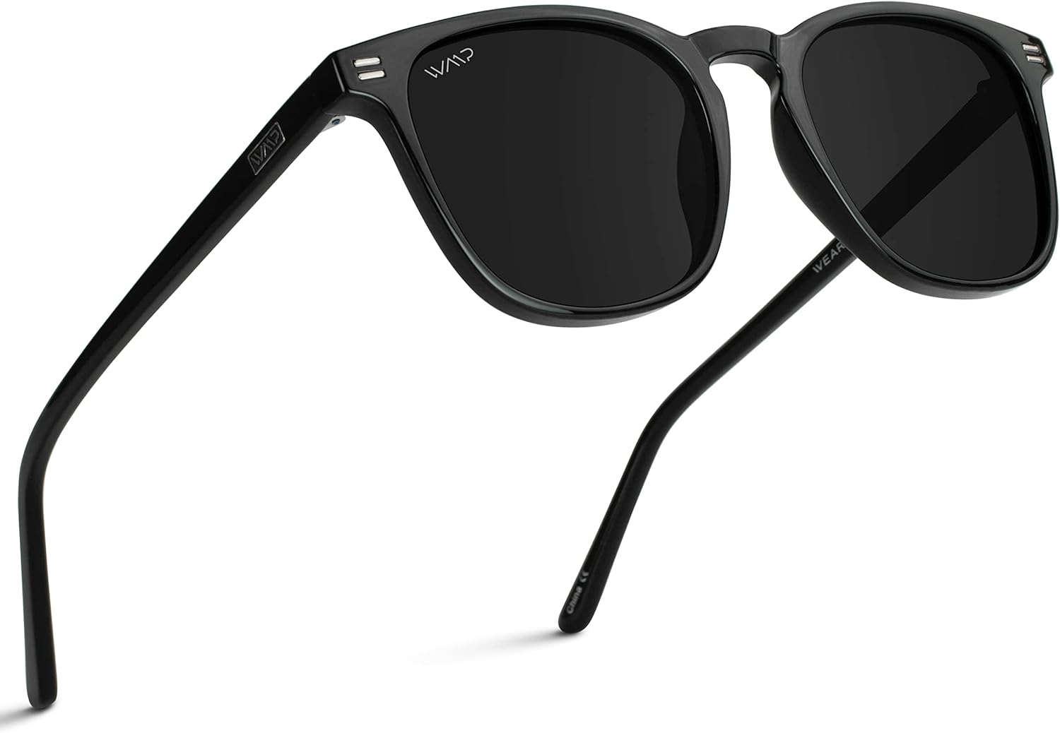 WMP Eyewear - Men's Polarized Modern Rounded Square Sunglasses