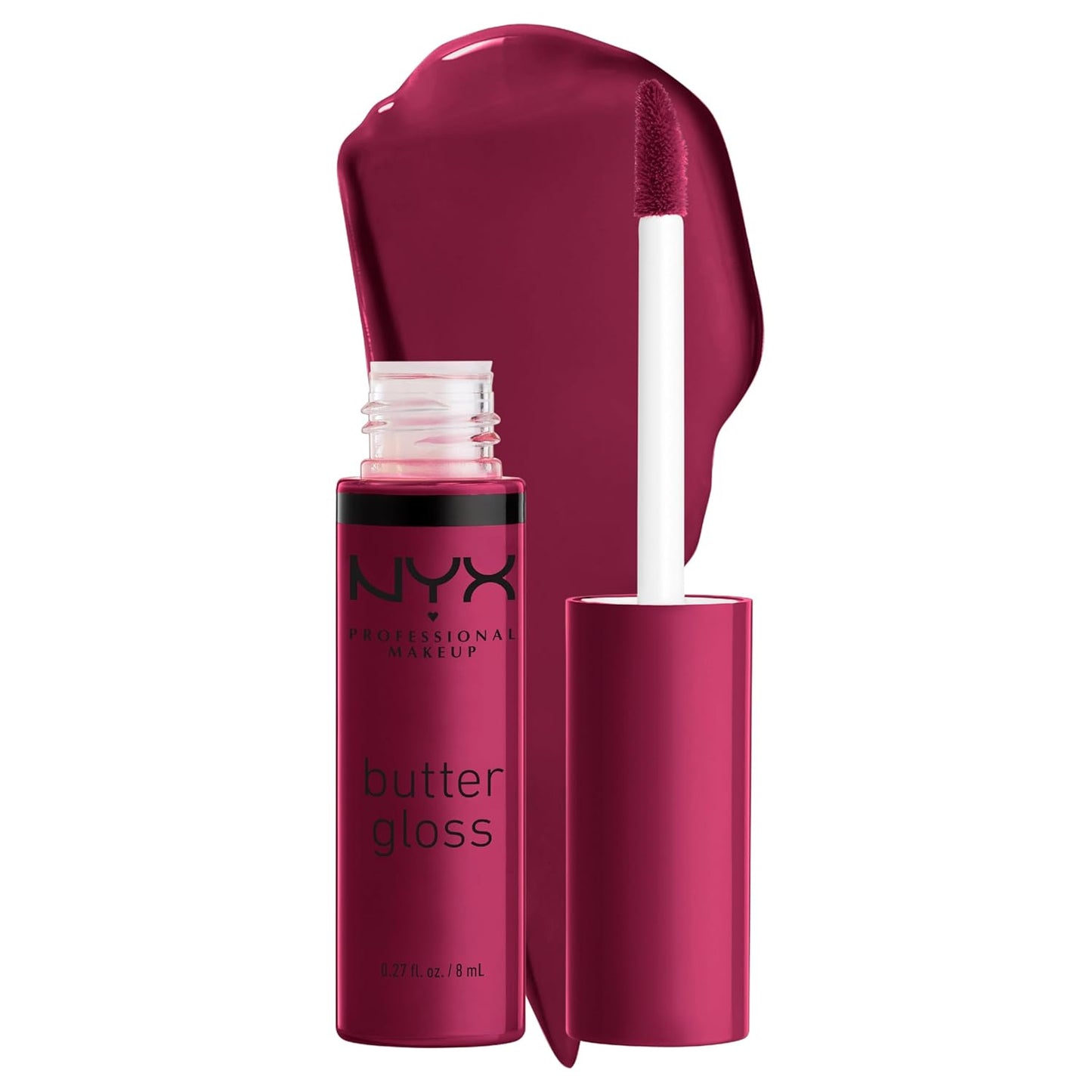 PROFESSIONAL MAKEUP Butter Gloss, Non-Sticky Lip Gloss - Sugar Glass ,Clear