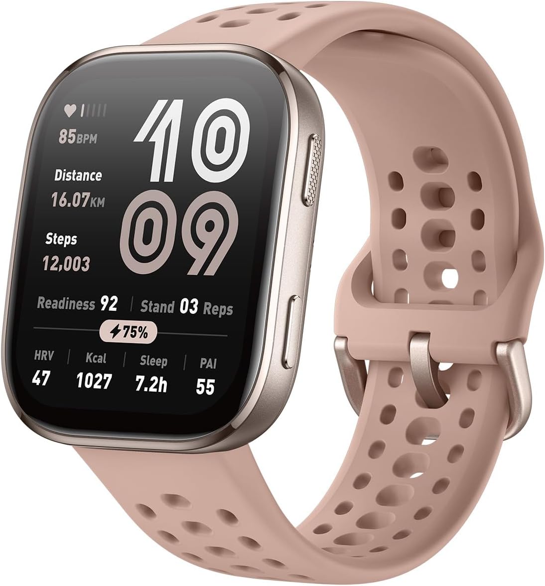 Bip 6 Smart Watch 46mm, 14 Day Battery, 1.97" AMOLED Display, GPS & Free Maps, AI, Bluetooth Call & Text, Health, Fitness & Sleep Tracker, 140+ Workout Modes, 5 ATM Water-Resistance, Black