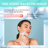 Facial Massager Face and Neck, Face  culpting Wand Tool with 7 Color - Birthday, Christmas, Mothers Day, Valentines Day Gifts for Her Women Mom Best Friend Wife Teacher (White)
