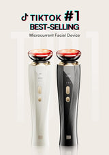 INIA 3-in-1 Red Light Therapy for Face and Neck Beauty Device for Puffiness & Skin Firming Skincare Tool (White)