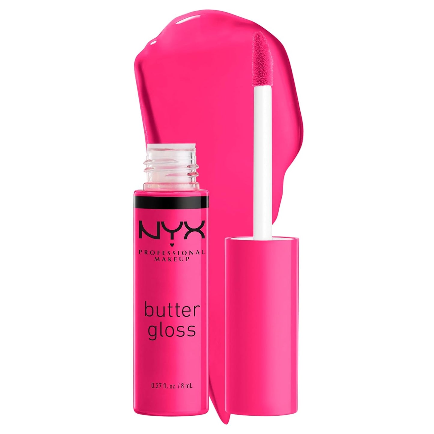 PROFESSIONAL MAKEUP Butter Gloss, Non-Sticky Lip Gloss - Sugar Glass ,Clear