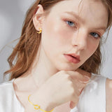NEWITIN 49 Pieces Gold Jewelry Set for Women Fashion Jewelry Gold Plated Necklace Bracelet Ring Earrings Set for Women