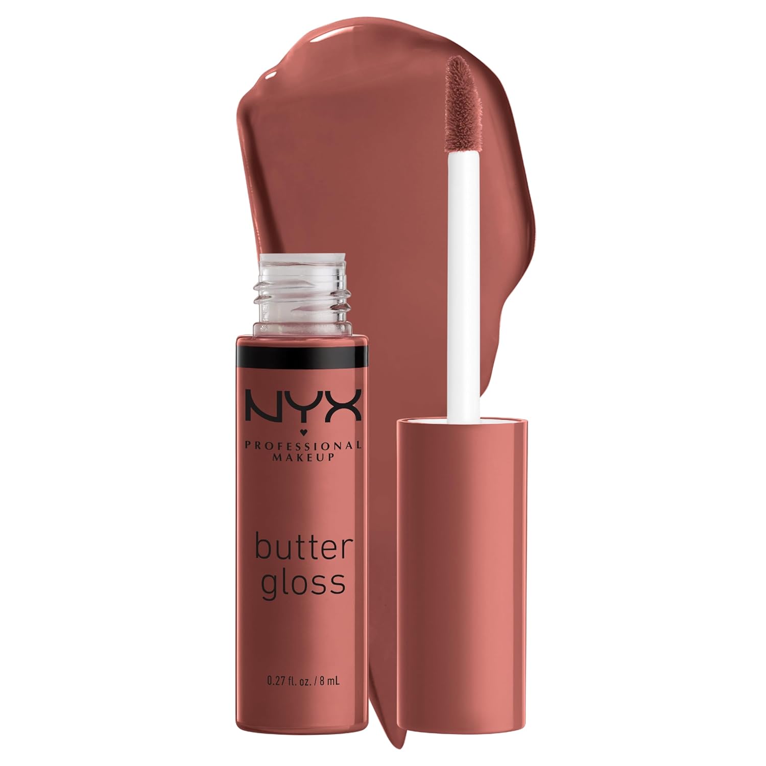 PROFESSIONAL MAKEUP Butter Gloss, Non-Sticky Lip Gloss - Sugar Glass ,Clear